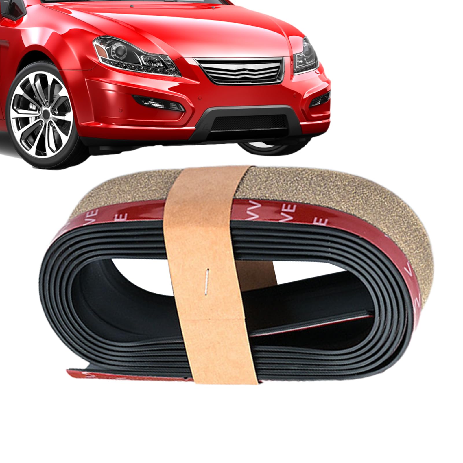 Auto Lippenschutz, Frontstoßstangenschutz, Gummi-Kratzschutz, selbstklebende Zierleiste, passend für Reisen Pendler Fahrzeuge, selbstklebender Karosserieschutzstreifen 98.43 Auto Lippenschutz, Frontstoßstangenschutz, Gummi-Kratzschutz, selbstklebende Zierleiste, passend für Reisen Pendler Fahrzeuge, selbstklebender Karosserieschutzstreifen 98.43 von Jvjggag