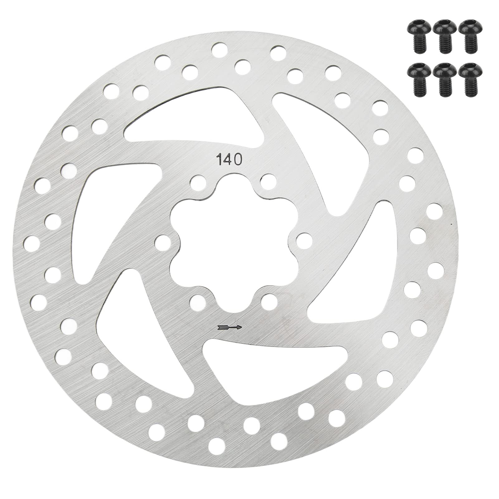 140 -mm -Scheibenbremsrotor, Edelstahlradfahrradrotoren Bremsscheiben -Flansch -Flanschadapter mit 6 Schrauben für Mountain Road Bike 140 -mm -Scheibenbremsrotor, Edelstahlradfahrradrotoren Bremsscheiben -Flansch -Flanschadapter mit 6 Schrauben für Mountain Road Bike von Jwthee