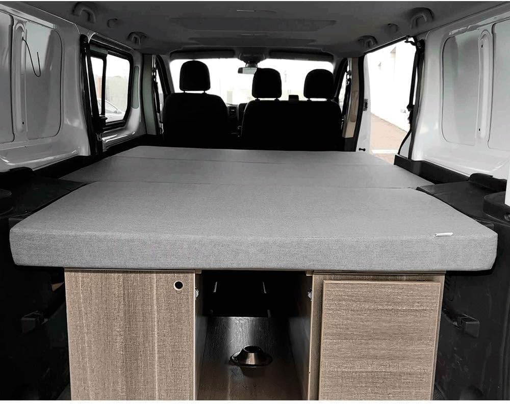 Faltmatratze für Trafic, Vivaro und Primastar Kombi Modell (2002-2014) 155x190x8 cm Farbe Grau Wohnmobil Camper von K´Foam Store