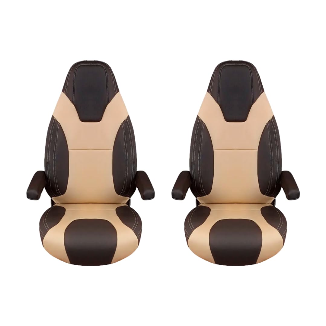 KFoam.es Sitzbezug für Fahrer-/Beifahrersitz von Wohnmobilen, Schokoladenbraun / Beige KFoam.es Sitzbezug für Fahrer-/Beifahrersitz von Wohnmobilen, Schokoladenbraun / Beige von K´Foam