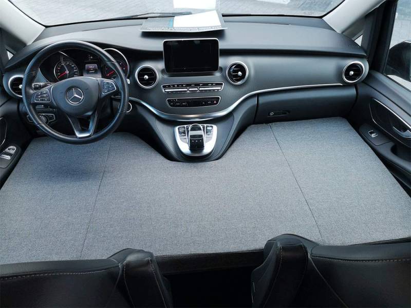 kfoam.es Faltmatratze für den Fahrerbereich von Wohnmobilen Mercedes V-Klasse W447 (+2014) - Grau von K´Foam