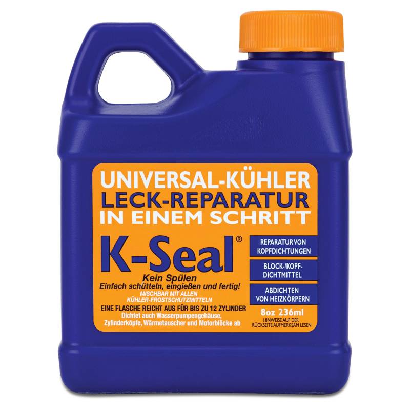 K-Seal Universal-Kühlerdichtmittel 236 ml – Kühler-Leck-Reparatur für Auto, LKW & Motorrad | Kühlsystem Dichtmittel für Motorblock, Zylinderkopf & Wasserpumpe | Stoppt Undichtigkeiten sofort von K-Seal