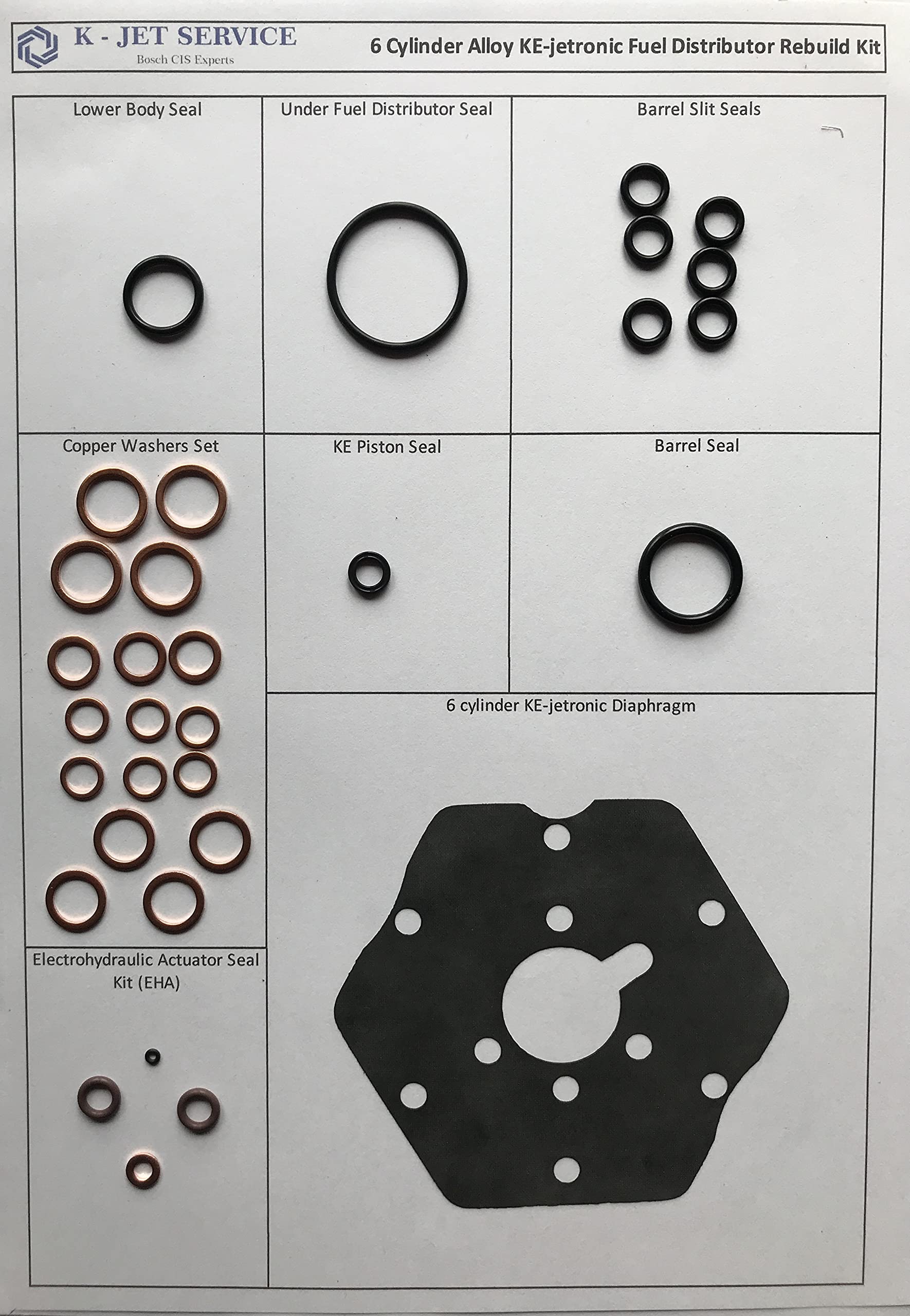 Mengenteiler Reparatursatz für alle Bosch 5 und 6 Zylinder KE-Jetronic Aluminium 0438101012 0438101044 Mercedes 190 260 300 E SL CE TE SE SEL Audi 80 100 Mengenteiler Reparatursatz für alle Bosch 5 und 6 Zylinder KE-Jetronic Aluminium 0438101012 0438101044 Mercedes 190 260 300 E SL CE TE SE SEL Audi 80 100 von K-jetservice.com
