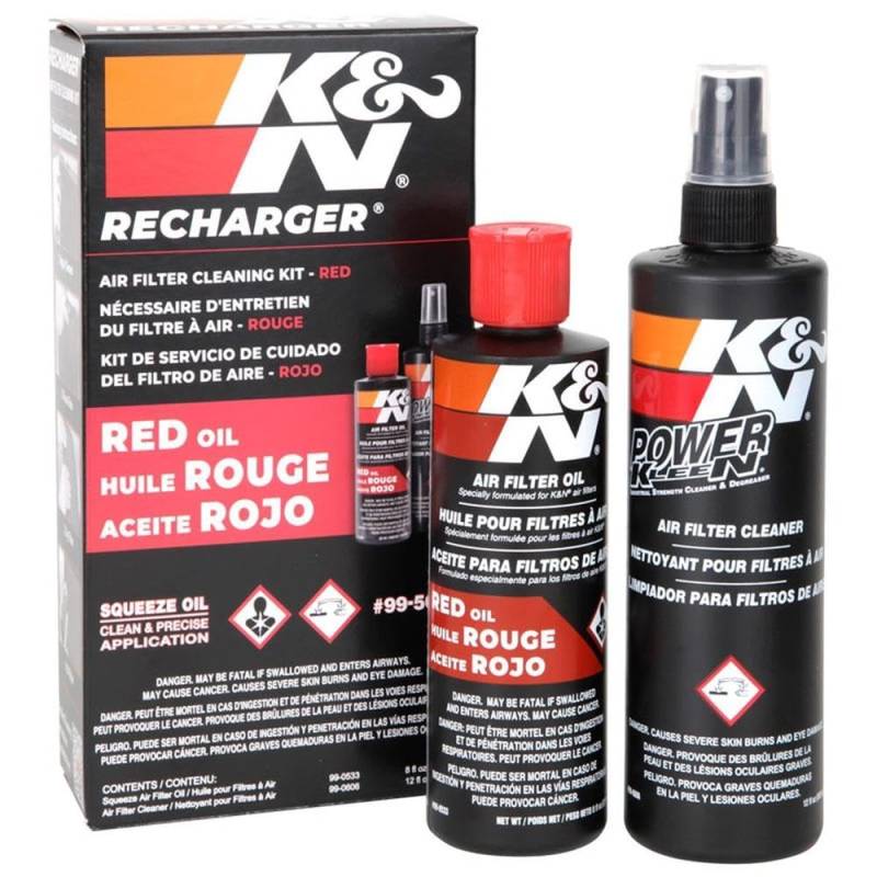 K&N 2 x Recharger Air Filter Cleaning Kit - Squeeze Oil 99-5050 (Replacement Part, Engine Air Filter, Vehicle Maintenance, Performance Improvement, 2-Pack) von K&N