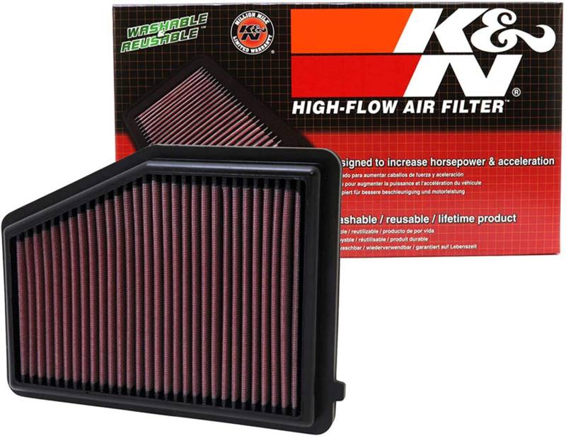 K&N 33-2468 Motorluftfilter: Hochleistung, Prämie, Abwaschbar, Ersatzfilter,Erhöhte Leistung, 2012-2018 (Civic, ILX) von K&N