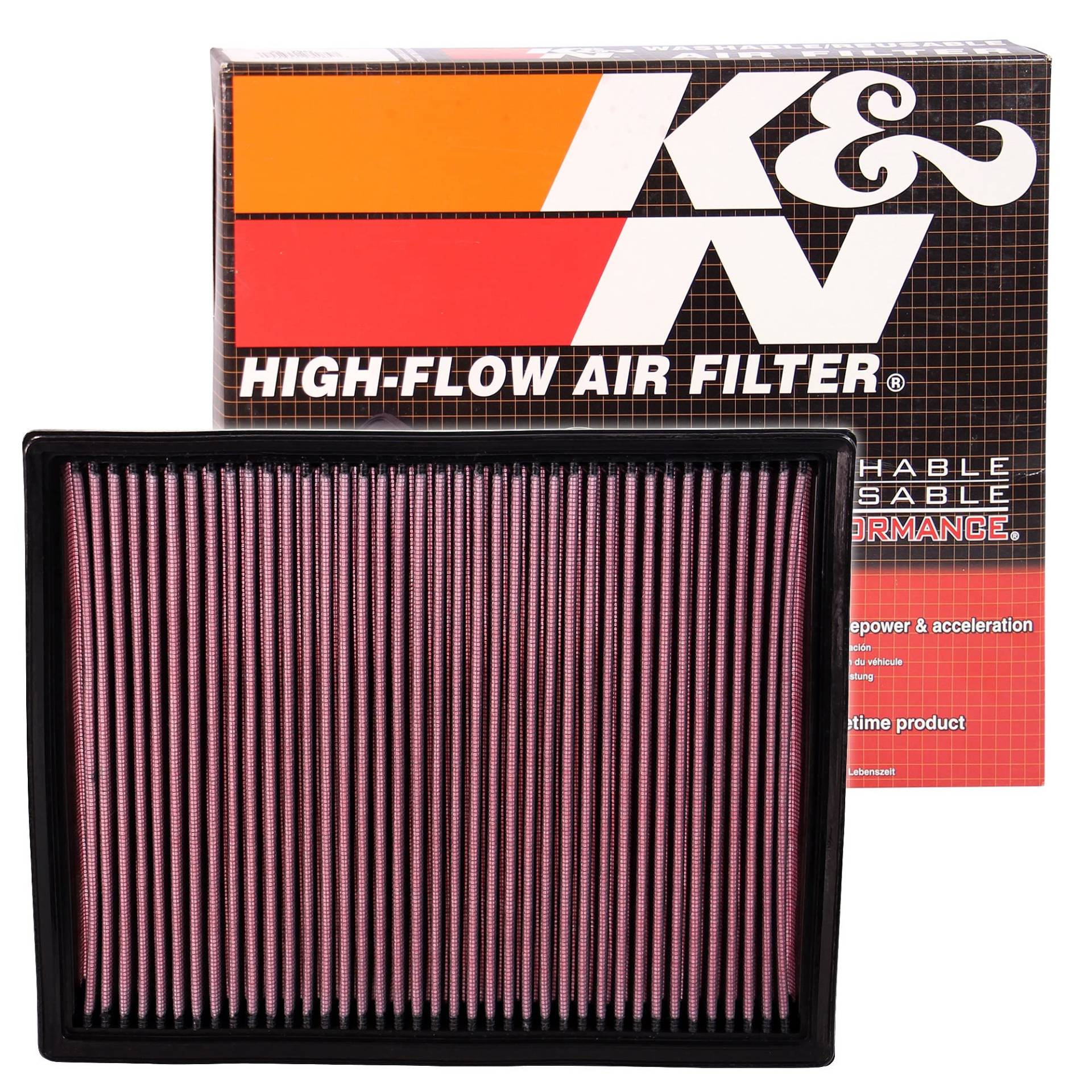 K&N 33-2787 Motorluftfilter: Hochleistung, Prämie, Abwaschbar, Ersatzfilter,Erhöhte Leistung, 1998-2013 (Zafira, Astra, Speedster, Astra MK5, VX220, TAXI TX4) von K&N