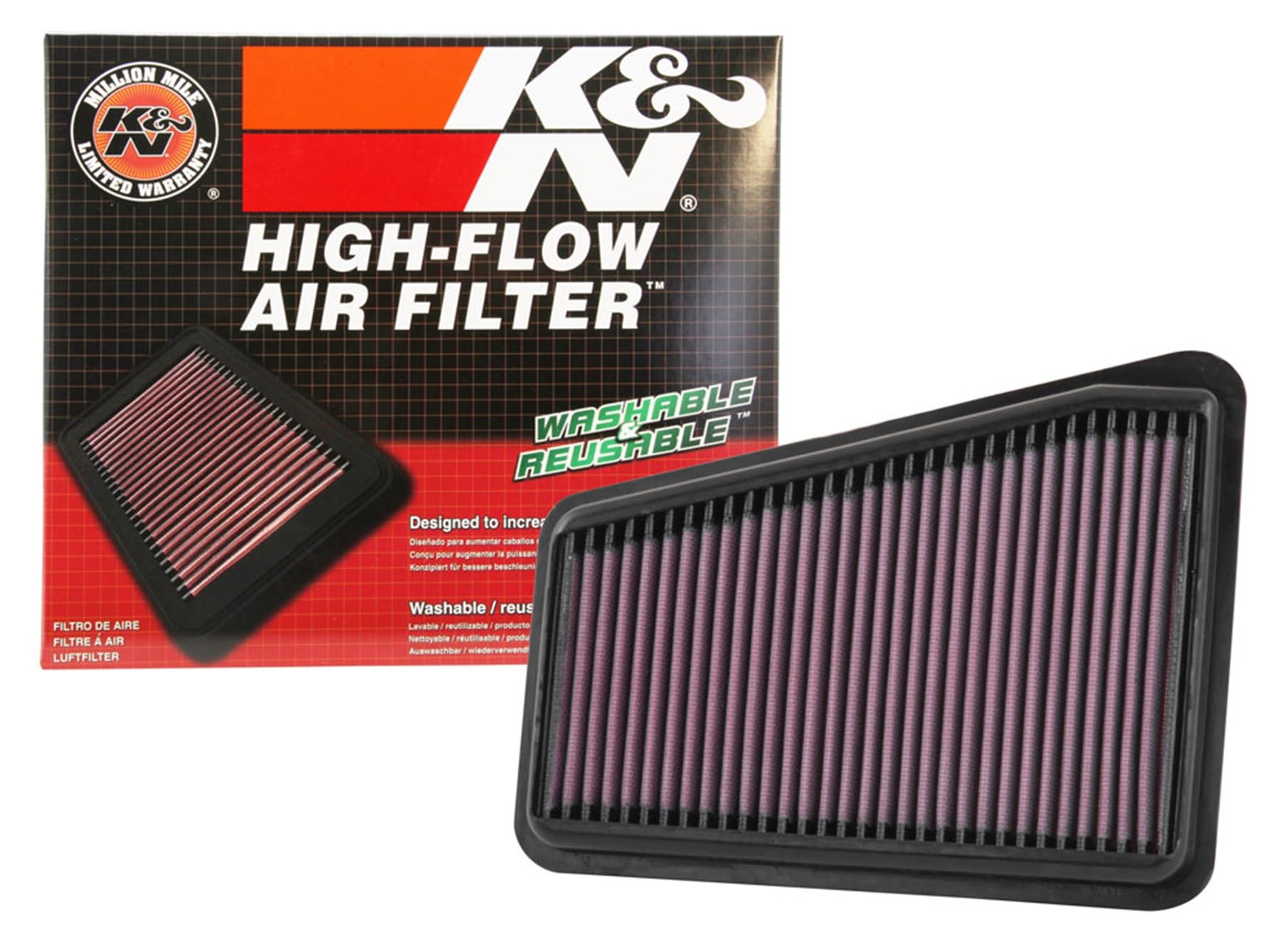 K&N Motorluftfilter: wiederverwendbar, alle 75.000 Meilen reinigen, waschbar, Premium, Ersatz-Autoluftfilter: kompatibel mit 2018–2019 GENESIS/KIA (G70, Stinger), 33–5067 K&N Motorluftfilter: wiederverwendbar, alle 75.000 Meilen reinigen, waschbar, Premium, Ersatz-Autoluftfilter: kompatibel mit 2018–2019 GENESIS/KIA (G70, Stinger), 33–5067 von K&N