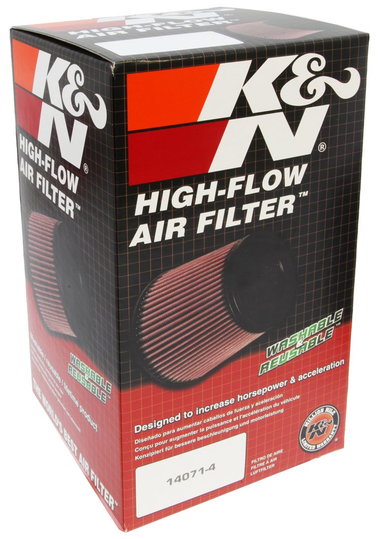K&N E-0663 Waschbarer und wiederverwendbarer KFZ Luftfilter, Rot von K&N