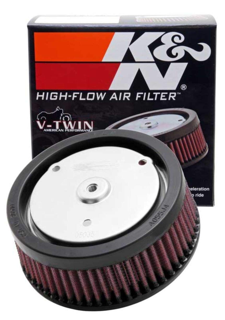 K&N HD-0818 Motorrad Tauschluftfilter, Rot von K&N