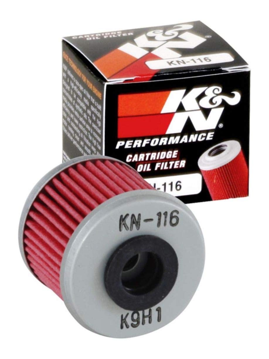 K&N Powersports Ölfilter - Kartusche 40x35mm kompatibel mit Honda, Polaris, Husqvarna, HM Moto (KN-116) von K&N