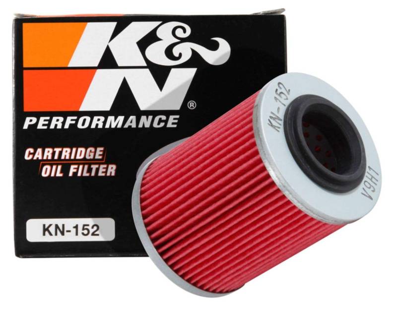 K&N Ölfilter für Motorräder: Für die Verwendung mit synthetischen oder konventionellen Ölen. Für ausgewählte Can-Am, Aprilia, Bombardier Motorräder, KN-152 (Kartusche 56 x 75mm) Einheitsgröße von K&N