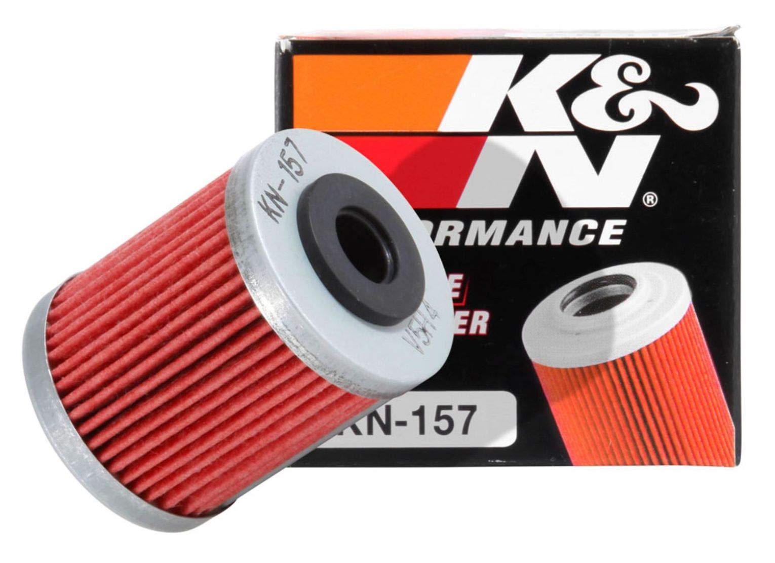 K&N Powersports Ölfilter - Kartusche 41x52mm kompatibel mit KTM (KN-157), Rot von K&N