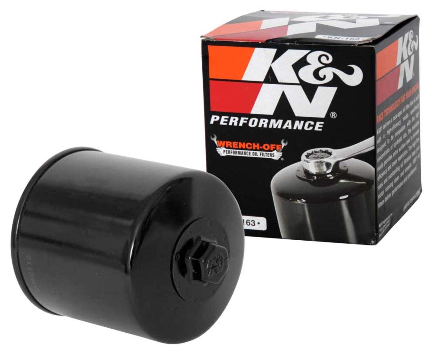 K&N Powersports Ölfilter - Patrone 77x90mm kompatibel mit BMW (KN-163) von K&N