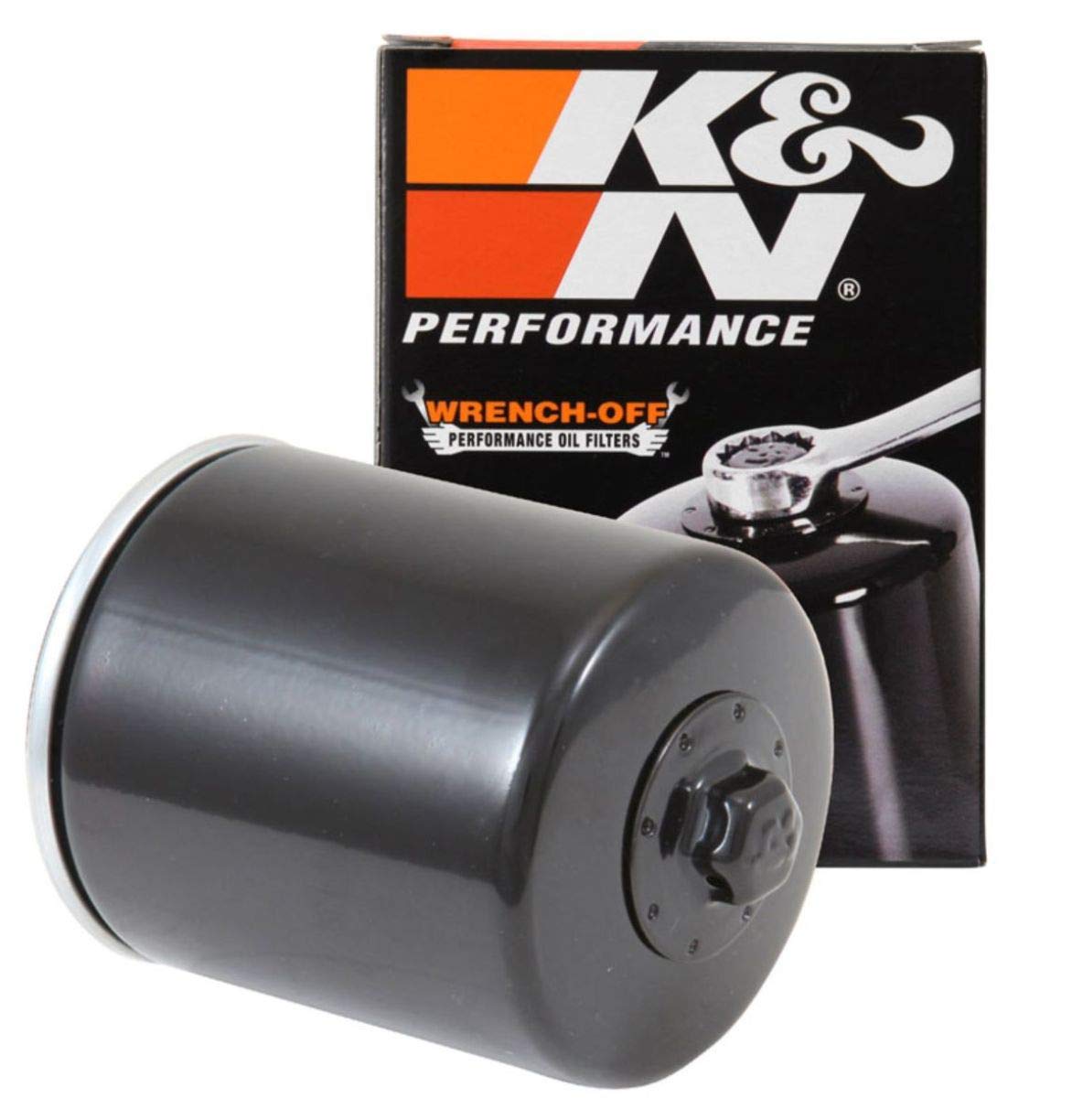K&N Powersports Ölfilter - Patrone 74x94mm kompatibel mit Harley Davidson, Buell (KN-171B) Schwarz von K&N