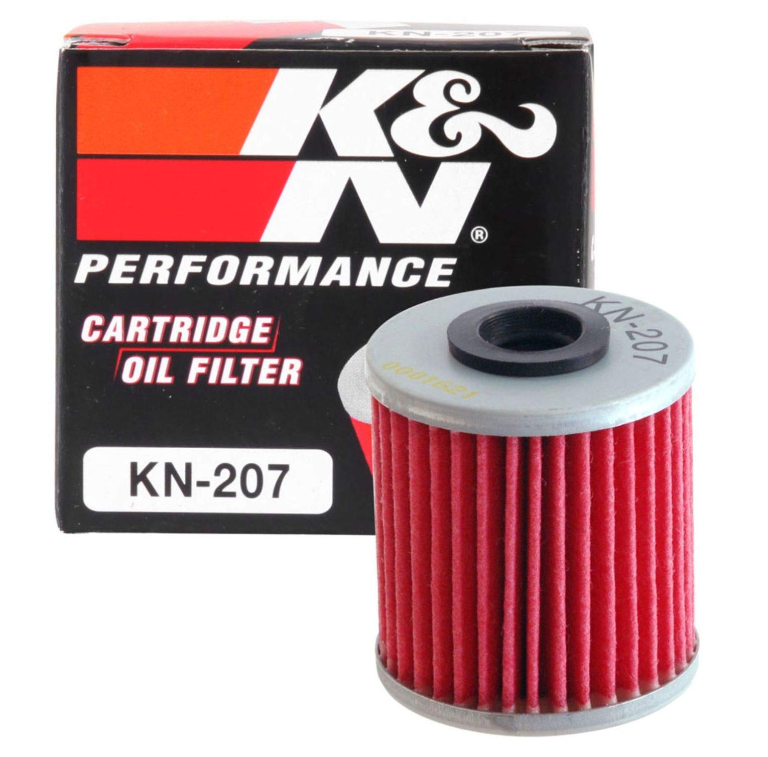K&N Powersports Ölfilter - Kartusche 38x44mm kompatibel mit Beta, Kawasaki, Suzuki, LML (KN-207) von K&N