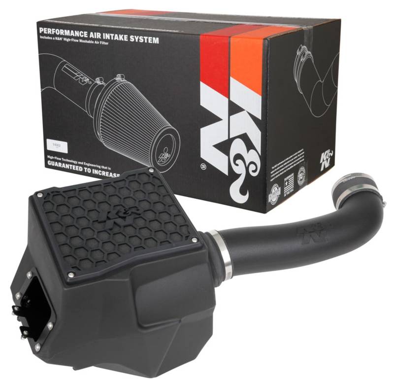 K&N Kaltlufteinlass-Set: Erhöht die Beschleunigung und Abschleppleistung, erhöht die PS garantiert bis zu 11 PS: kompatibel mit 3,6 l, V6, 2012–2017 JEEP Wrangler, 57–1581 von K&N