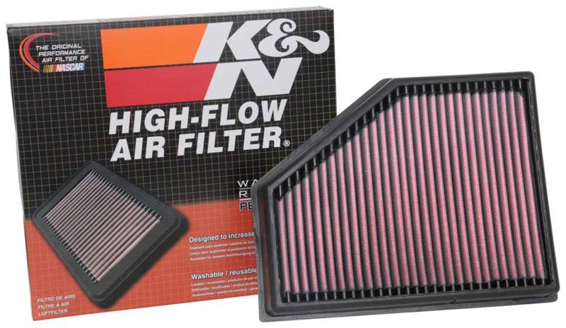 K&N Tauschluftfilter kompatibel mit BMW 750d (G11/G12) / M550d (G30/G31) 3.0D Turbo 2016-2019 / X3 M40 i (G01) 2019- / X4 M40 i Mild-Hybrid (G02) 2021- (33-3134) von K&N