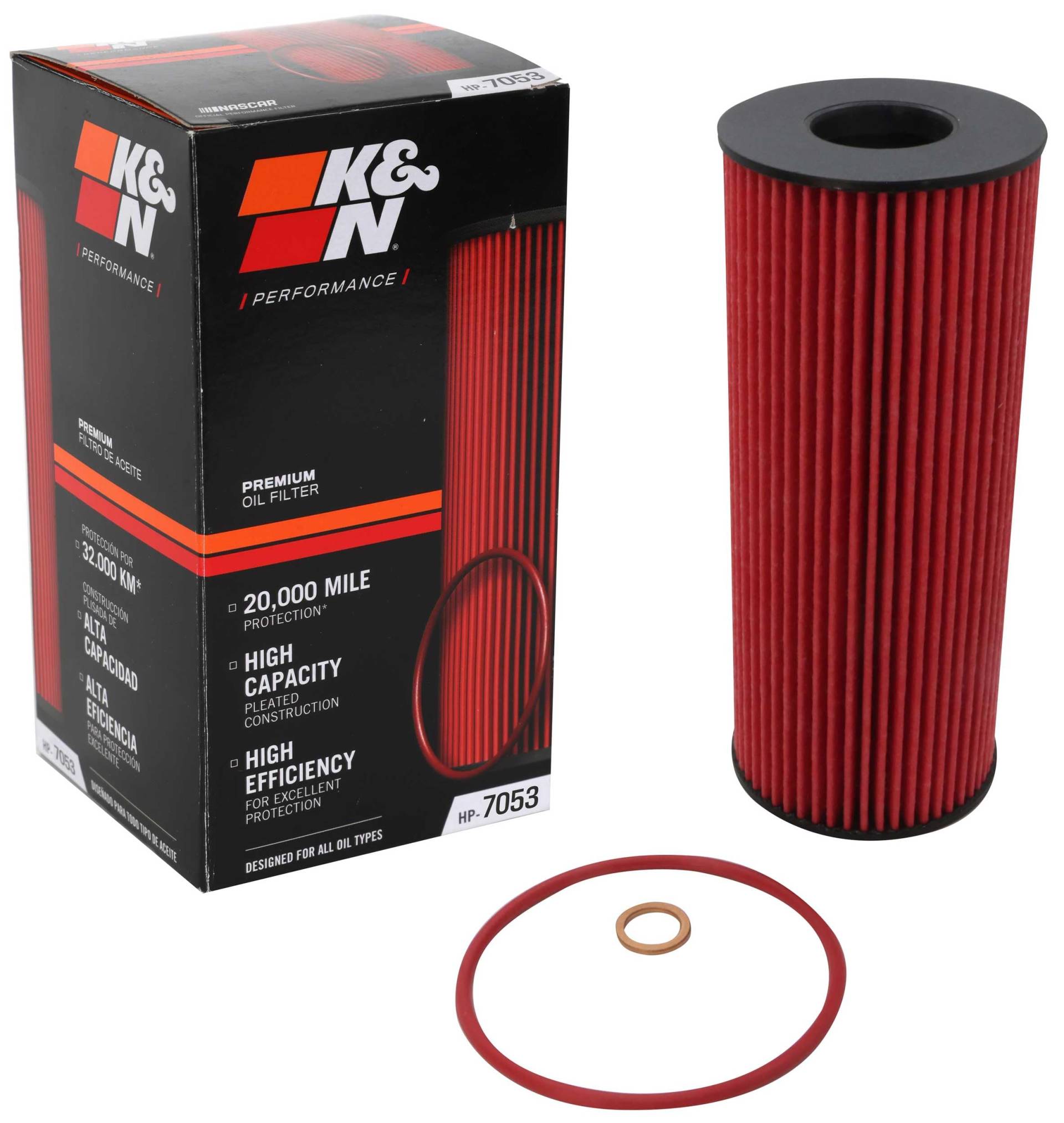 K&N Ölfilter - High Performance-Series kompatibel mit BMW (HP-7053) von K&N