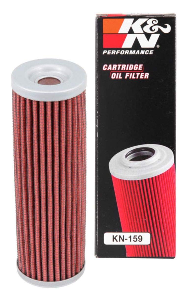K&N Powersports Ölfilter - Kartusche 41x129mm kompatibel mit Ducati (KN-159), Rot von K&N