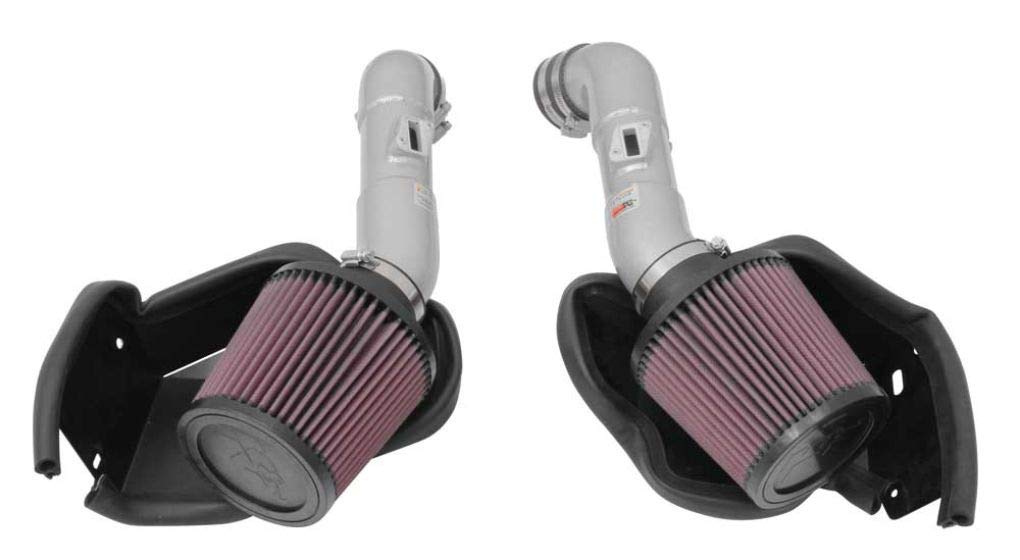 K&N Typhoon Kit kompatibel mit Infiniti Q50 V6-3.7L F/I 2014-2015 - Silber (69-7083TS), Rot von K&N