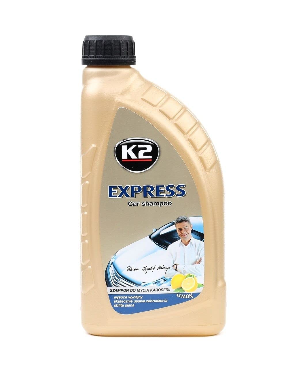 K2 Express Autoshampoo, sehr ergiebig für 50 Wäschen, schaumbildend, für alle Lackarten, 1L, 1000ml von K2