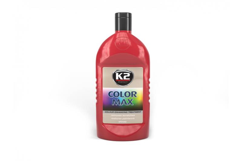 K2 Farbwachs rot, Wachspolitur mit Carnauba zum Ausbessern, Lackpolitur 500ml von K2