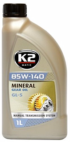 K2 Getriebeöl GL5, 85W-140, Schaltgetriebe, Achsenöl, Hydrauliköl, mineralisch, universell einsetzbar, API konform 1L von K2
