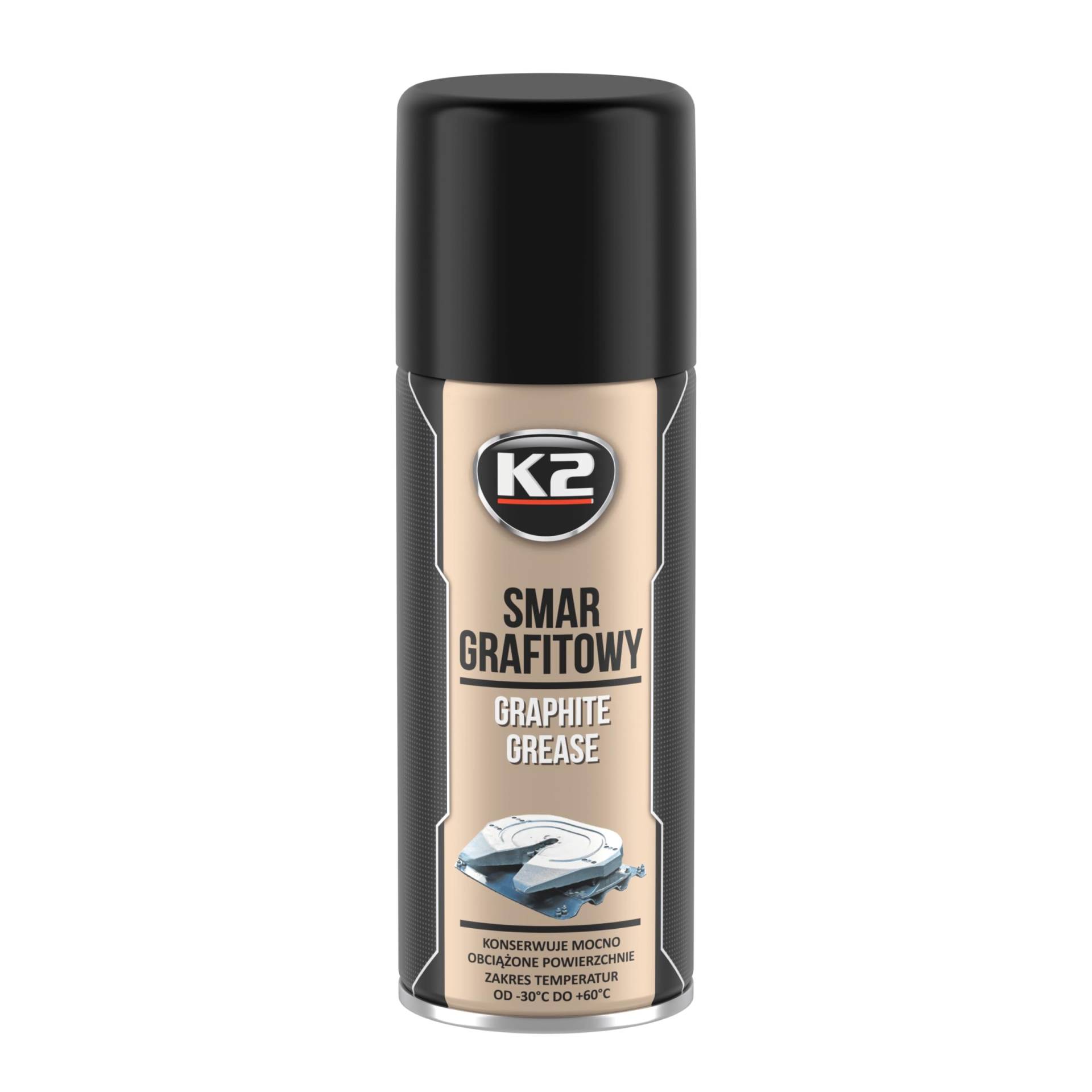 K2 Graphit Schmiermittel Spray, Graphitspray, Grafitspray, Grafitschmiermittel, 400ml von K2