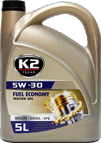 K2 Motoröl, 5W-30, halbsynthetisch, mit Nano Technologie, geeignet für Benzin-und Dieselmotore mit oder ohne Turbo, sowie Flüssiggas- LPG, 5W30 , 5L K2 Motoröl, 5W-30, halbsynthetisch, mit Nano Technologie, geeignet für Benzin-und Dieselmotore mit oder ohne Turbo, sowie Flüssiggas- LPG, 5W30 , 5L von K2