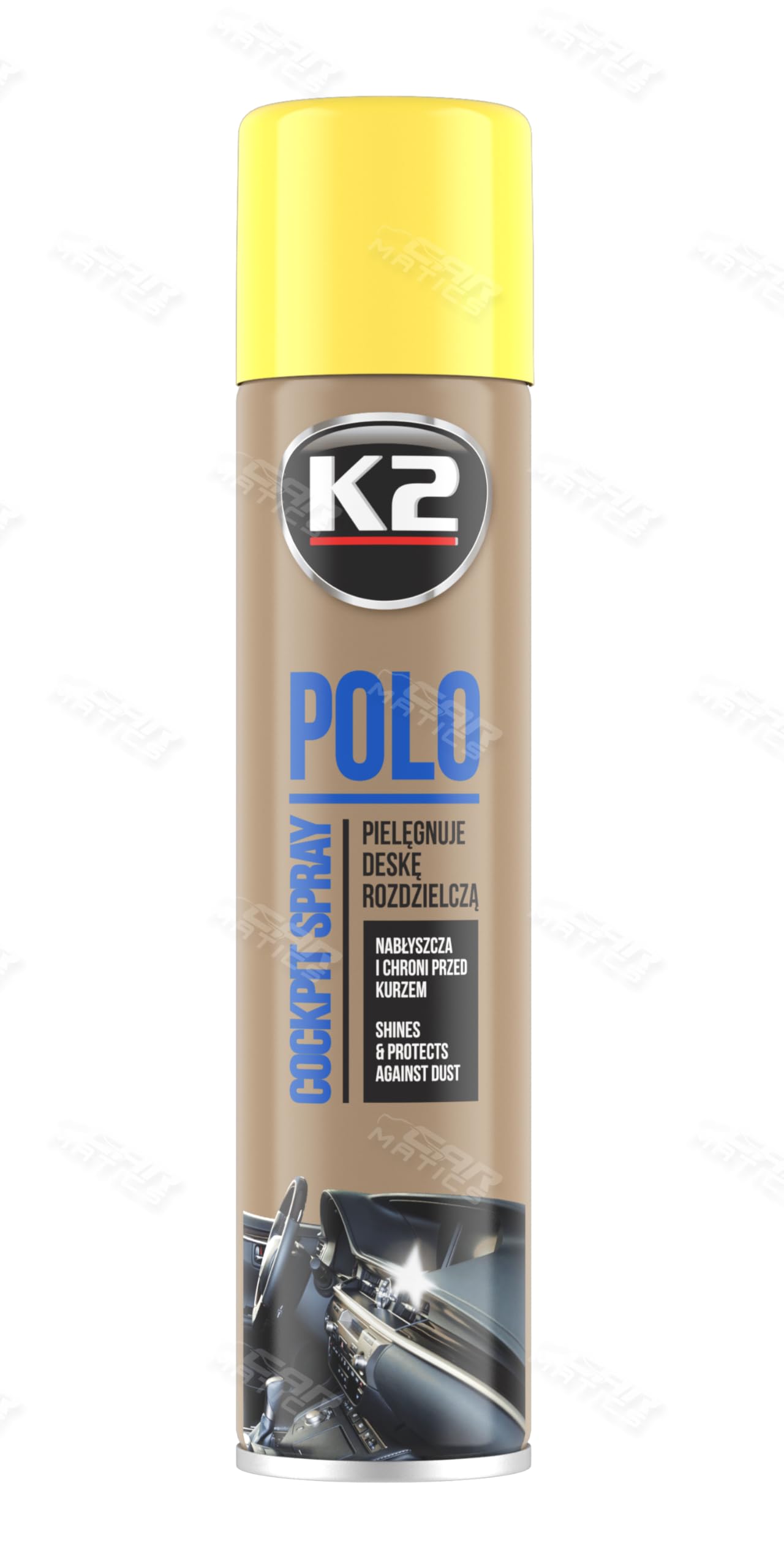 K2 Polo Cockpit Cockpitreiniger Cockpitpflege Cockpitspray Nanotech, Gebindegröße:300 ml;Duft:Vanille K2 Polo Cockpit Cockpitreiniger Cockpitpflege Cockpitspray Nanotech, Gebindegröße:300 ml;Duft:Vanille von K2