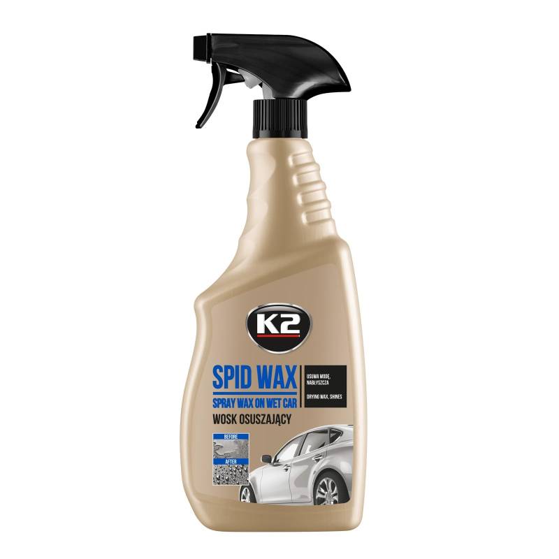 K2 Speed Wax, flüssiges Wachs, Auto Wachs Versiegelung, Sprühwachs Lackschutz, Auto Lackpolitur, einfach schnell aufsprühen, Nanoversiegelung, 700ml von K2