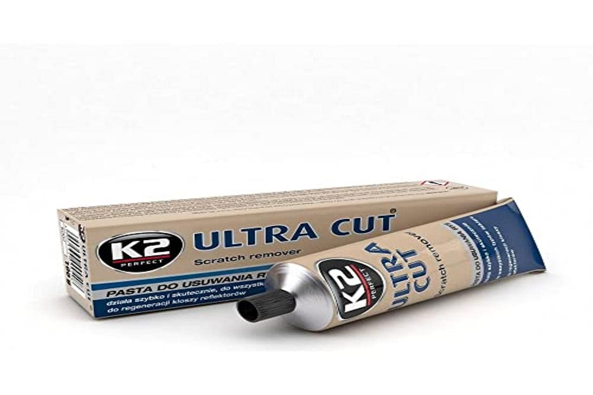 K2 Ultra Cut 100, Schleifpaste zum Entfernen tiefer Kratzer, Auto Politur, Polierpaste 100g von K2