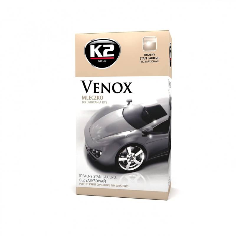 K2 Venox Milch-Set, Premium-Polierformel, 180 g + Schwamm, beste Ergebnisse von K2