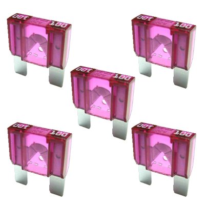 5 x Flachstecksicherung Maxi - Sicherung 100A / 32V / Violet von K24-Flachstecksicherung MAXI