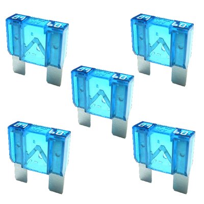 5 x Flachstecksicherung Maxi - Sicherung 60A / 32V / blau von K24-Flachstecksicherung MAXI