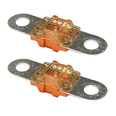 2 x Leistungssicherung Streifensicherung Sicherung Midi/orange / 30A / 58V von K24-Flachstecksicherung Midi