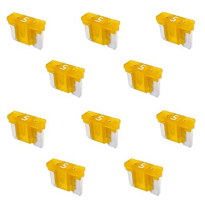 10 x Flachstecksicherung Mini LP - Sicherung Minisicherung 5A / 58V / hellbraun von K24-Minisicherung LP