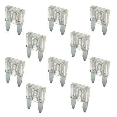 10 Flachstecksicherung Mini-Sicherung 25A / 32V / Weiss von K24 - Minisicherung