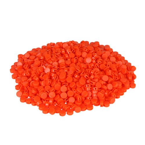 1000 St. Kunststoffplomben orange 8mm - Plomben von K24 - Plomben