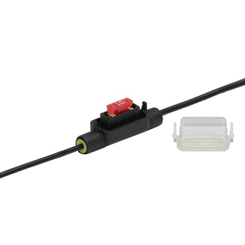 K24 - Sicherung Mini-LP 1,5 mm² Spritzwassergeschützt Halter für Flachsicherungen 10 A, 12 V DC, Kunststoff von K24 - Sicherung