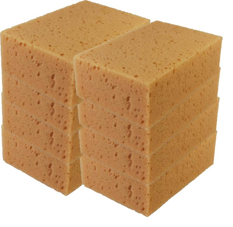 KABITEC CAR Sponge Auto Profi-Schwamm, 8 Stück │ KFZ Schwamm Reinigungsschwamm Universal-Schwamm von KABITEC