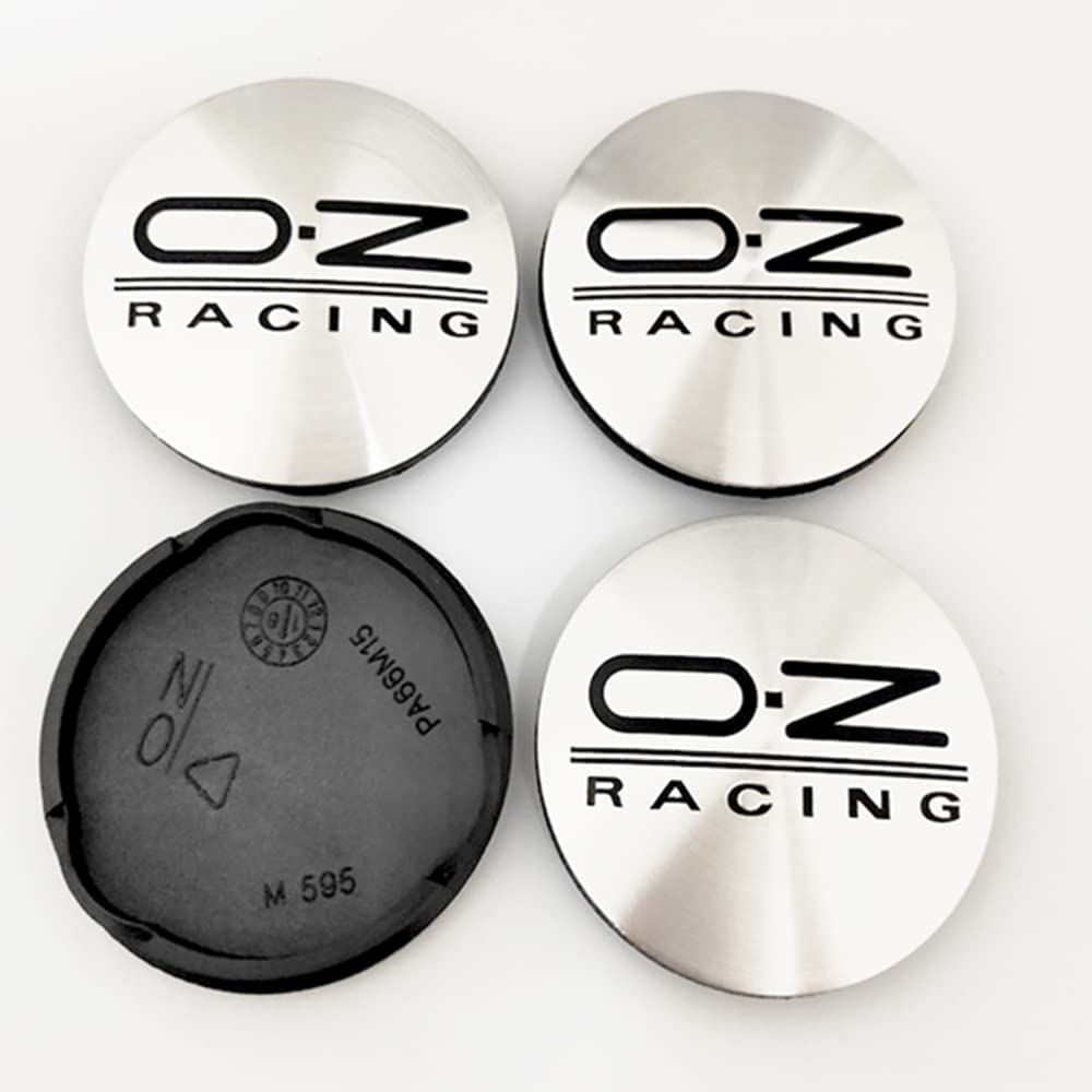 4 Stück Nabendeckel Radnabendeckel, für OZ Racing M595 O.Z 62mm Nabenkappen Wasserdicht Radnabenkappen Staubdicht Radnabendeckel mit Logo,A von KADHI
