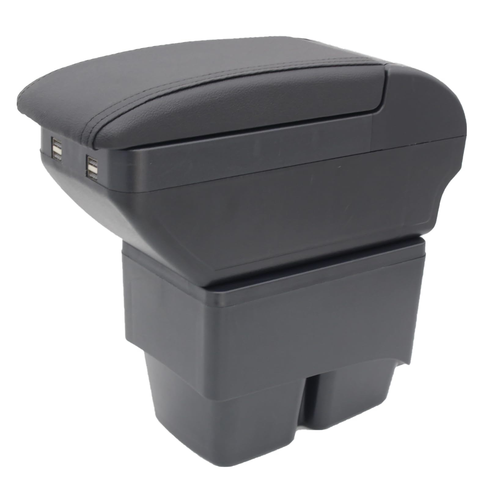 KAERGK Auto Armlehne für Ford Fiesta 2009-2017 Doppelschicht Mittelkonsole Große Aufbewahrungsbox mit 4 USB-Ladeanschluss Becherhalter Zubehör Schwarz KAERGK Auto Armlehne für Ford Fiesta 2009-2017 Doppelschicht Mittelkonsole Große Aufbewahrungsbox mit 4 USB-Ladeanschluss Becherhalter Zubehör Schwarz von KAERGK