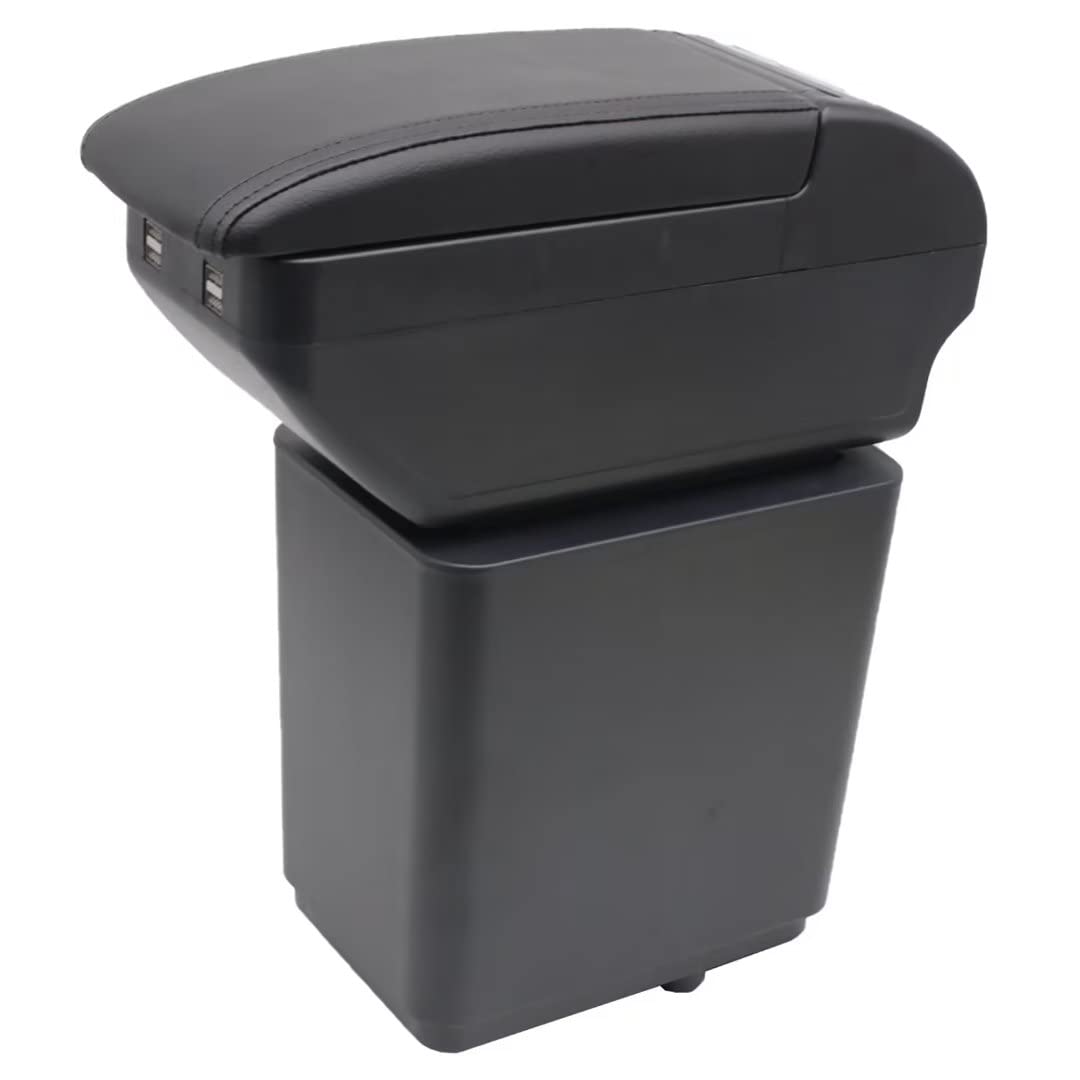 Doppelschicht Armlehne Box Für Peugeot Partner Tipi Mittelkonsole Aufbewahrungsbox mit 4 USB Port Becherhalter Armlehne Zubehör Schwarz Doppelschicht Armlehne Box Für Peugeot Partner Tipi Mittelkonsole Aufbewahrungsbox mit 4 USB Port Becherhalter Armlehne Zubehör Schwarz von KAERGK