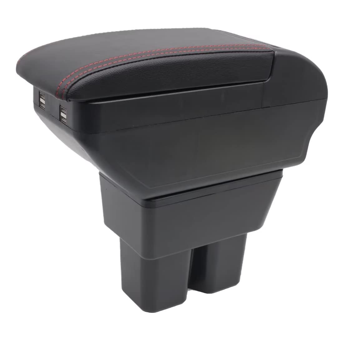 Doppelschicht Armlehne Box Für Suzuki Jimny 2019-2023 Mittelkonsole Aufbewahrungsbox mit 4 USB Port Cup Halter Armlehne Zubehör Schwarz Doppelschicht Armlehne Box Für Suzuki Jimny 2019-2023 Mittelkonsole Aufbewahrungsbox mit 4 USB Port Cup Halter Armlehne Zubehör Schwarz von KAERGK