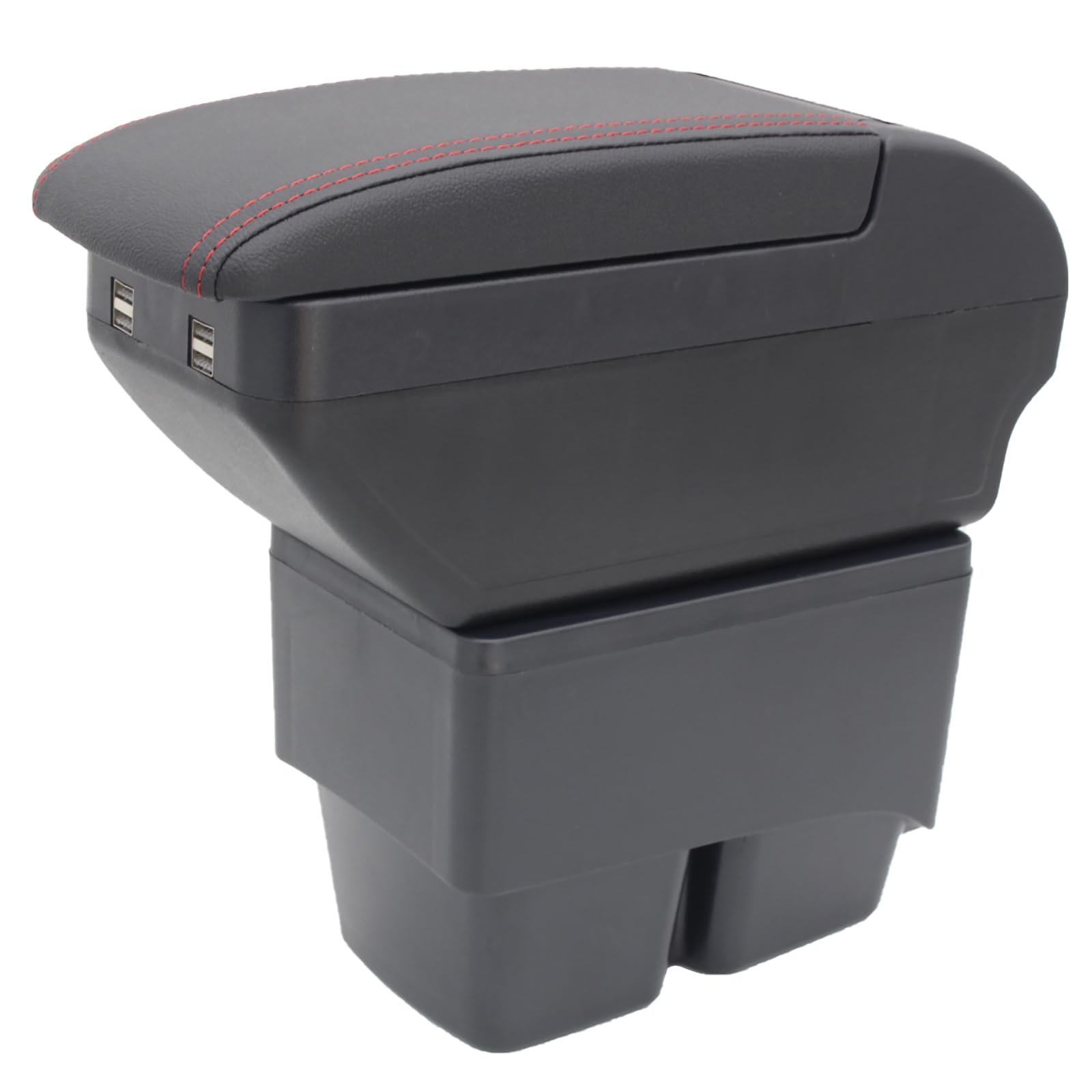 KAERGK Auto Armlehne für Ford Fiesta 2009-2017 Doppelschicht Mittelkonsole Große Aufbewahrungsbox mit 4 USB-Ladeanschluss Becherhalter Zubehör Schwarz KAERGK Auto Armlehne für Ford Fiesta 2009-2017 Doppelschicht Mittelkonsole Große Aufbewahrungsbox mit 4 USB-Ladeanschluss Becherhalter Zubehör Schwarz von KAERGK