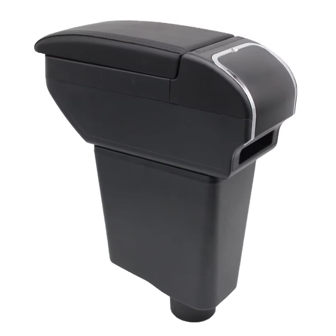 KAERGK Auto Armlehne für Renault Clio 4 Captur Clio 3 III IV Doppelschicht Mittelkonsole Große Aufbewahrungsbox mit Becherhalter Zubehör Schwarz KAERGK Auto Armlehne für Renault Clio 4 Captur Clio 3 III IV Doppelschicht Mittelkonsole Große Aufbewahrungsbox mit Becherhalter Zubehör Schwarz von KAERGK