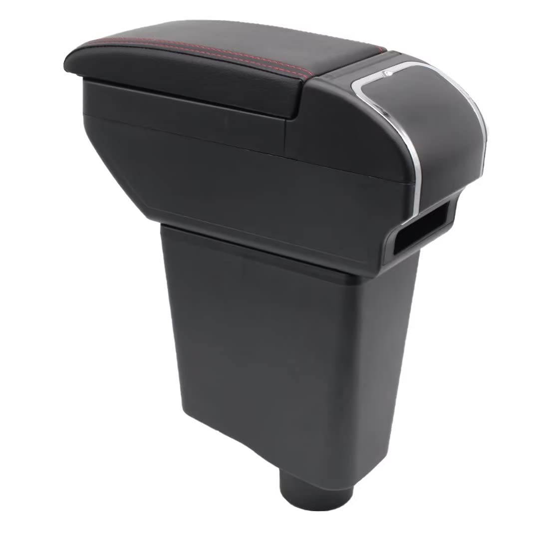 KAERGK Auto Armlehne für Renault Clio 4 Captur Clio 3 III IV Doppelschicht Mittelkonsole Große Aufbewahrungsbox mit Becherhalter Zubehör Schwarz KAERGK Auto Armlehne für Renault Clio 4 Captur Clio 3 III IV Doppelschicht Mittelkonsole Große Aufbewahrungsbox mit Becherhalter Zubehör Schwarz von KAERGK
