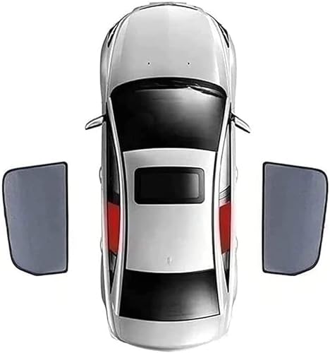 Auto-Sonnenschutz für Porsche Macan, Reduziert Wärme und Strahlung Fenster Verdunkelung Auto Zubehör für Reisen,B/2 Rear Windows von KAES