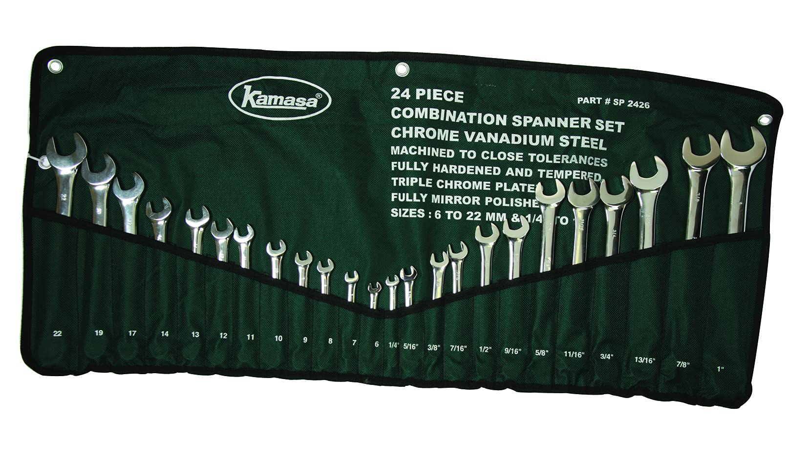 Kamasa SP2426 Maulschlüsselsatz, 24-teilig Kamasa SP2426 Maulschlüsselsatz, 24-teilig von KAMASA-TOOLS